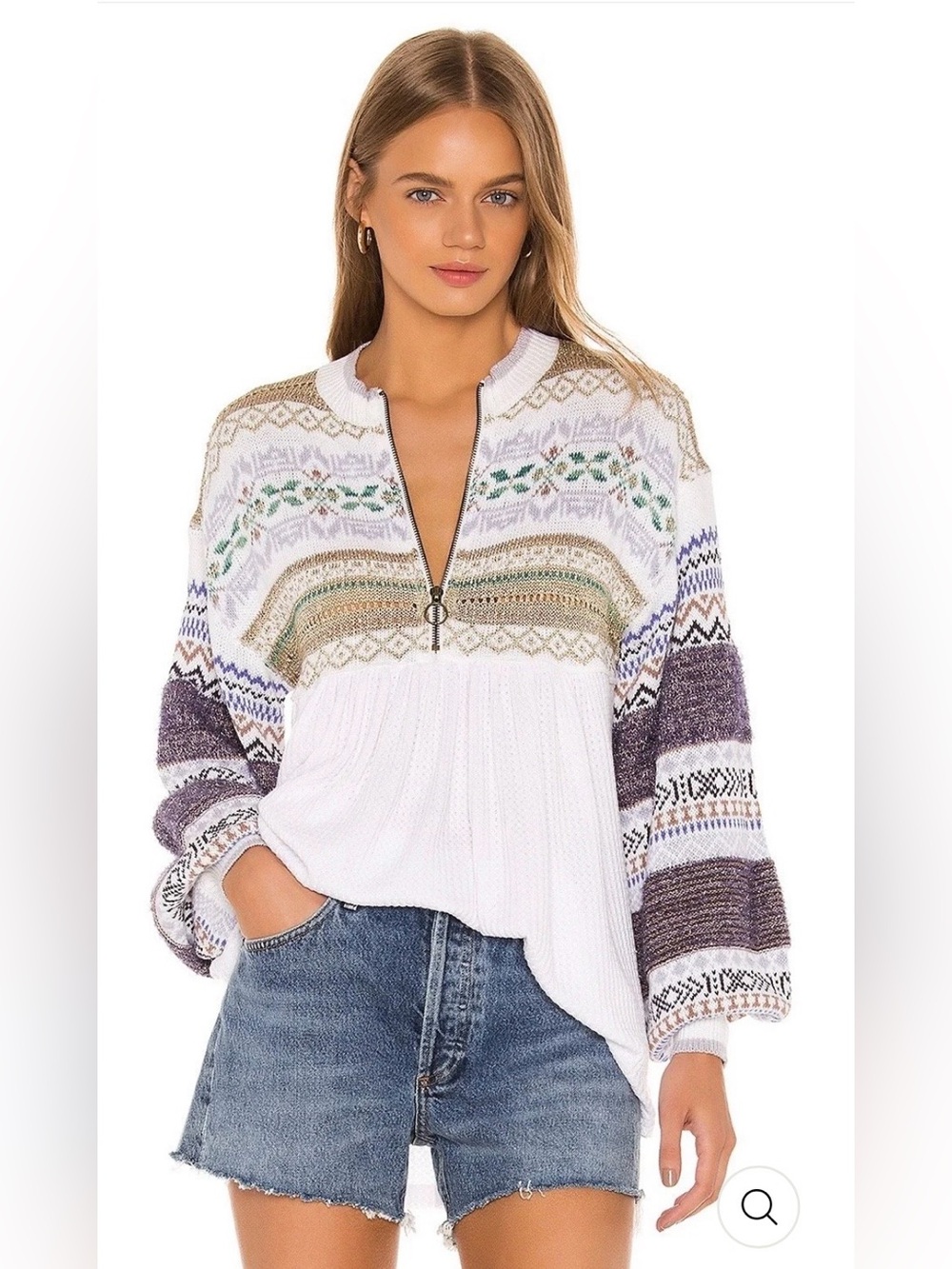 NWT Free People Cozy Cottage Sweater